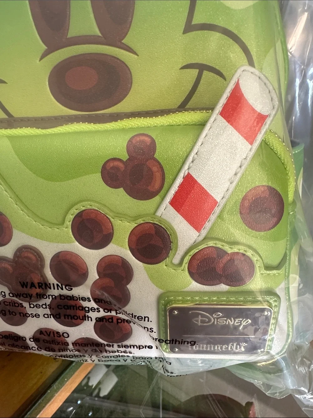 Loungefly Green Mickey Mouse Boba 🧋 Tea Mini Backpack NWT